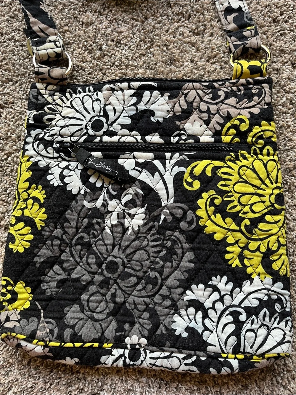 Vera Bradley Cross Body Purse - Hipster Shoulder Bag - Retired Pattern BAROQUE - Picture 6 of 12